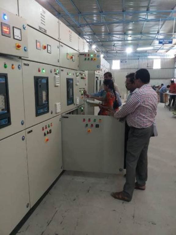 Engineering team with infrastructure